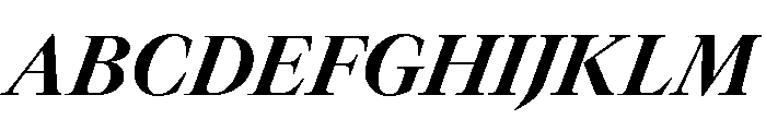 GTCanon LBoldItalic Font UPPERCASE