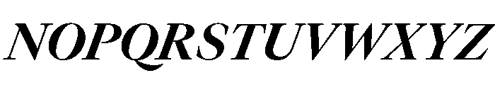 GTCanon LBoldItalic Font UPPERCASE