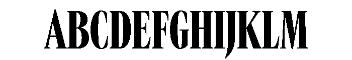 GTCanon LCondensedBlack 2 Font UPPERCASE