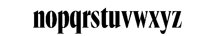 GTCanon LCondensedBlack 2 Font LOWERCASE