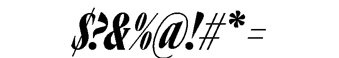 GTCanon LCondensedBlackItalic 2 Font OTHER CHARS