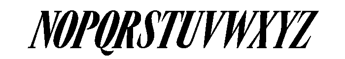 GTCanon LCondensedBlackItalic 2 Font UPPERCASE