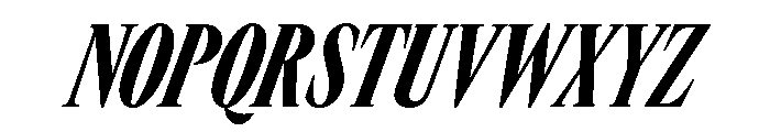 GTCanon LCondensedBlackItalic Font UPPERCASE