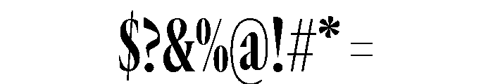 GTCanon LCondensedBold 2 Font OTHER CHARS