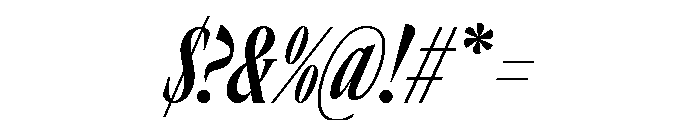 GTCanon LCondensedBoldItalic 2 Font OTHER CHARS