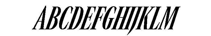 GTCanon LCondensedBoldItalic 2 Font UPPERCASE
