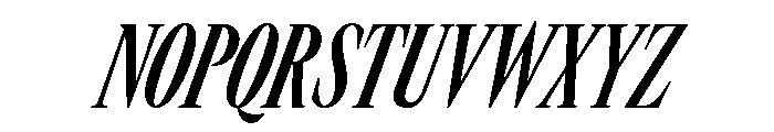 GTCanon LCondensedBoldItalic 2 Font UPPERCASE