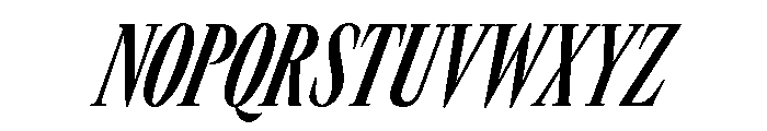 GTCanon LCondensedBoldItalic Font UPPERCASE