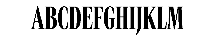 GTCanon LCondensedHeavy Font UPPERCASE