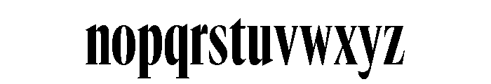 GTCanon LCondensedHeavy Font LOWERCASE