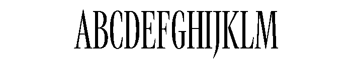 GTCanon LCondensedLight 2 Font UPPERCASE