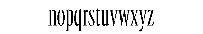 GTCanon LCondensedLight 2 Font LOWERCASE