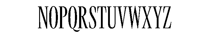 GTCanon LCondensedLight Font UPPERCASE
