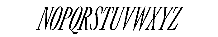 GTCanon LCondensedLightItalic 2 Font UPPERCASE