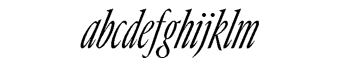 GTCanon LCondensedLightItalic 2 FONT