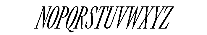 GTCanon LCondensedLightItalic Font UPPERCASE