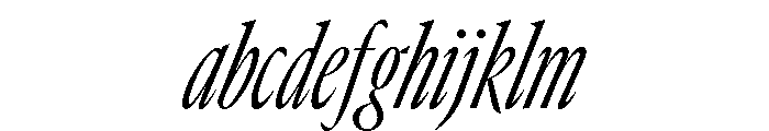 GTCanon LCondensedLightItalic FONT