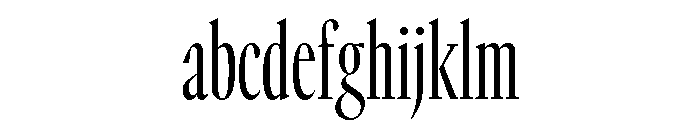 GTCanon LCondensedLight FONT
