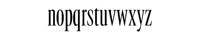 GTCanon LCondensedLight Font LOWERCASE