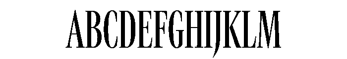 GTCanon LCondensedMedium 2 Font UPPERCASE