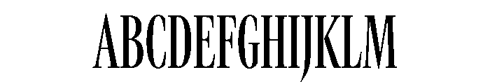 GTCanon LCondensedMedium Font UPPERCASE