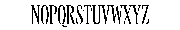 GTCanon LCondensedRegular Font UPPERCASE