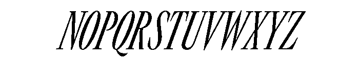 GTCanon LCondensedRegularItalic Font UPPERCASE