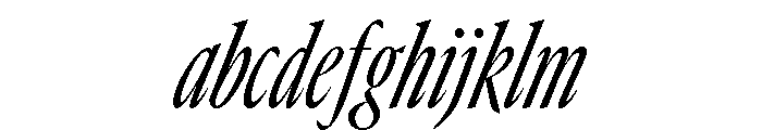 GTCanon LCondensedRegularItalic FONT