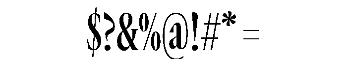 GTCanon LCondensedSemibold 2 Font OTHER CHARS
