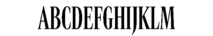 GTCanon LCondensedSemibold Font UPPERCASE