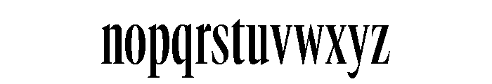 GTCanon LCondensedSemibold Font LOWERCASE