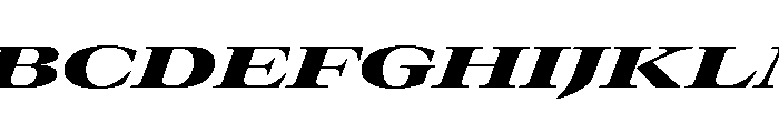 GTCanon LExpandedBlackItalic 2 Font UPPERCASE