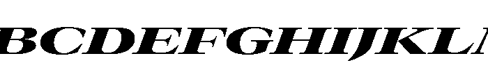 GTCanon LExpandedBlackItalic Font UPPERCASE