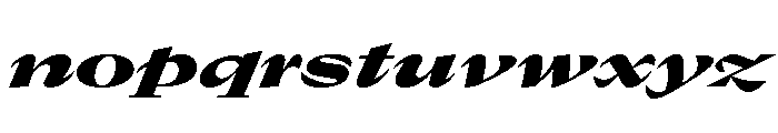 GTCanon LExpandedBlackItalic Font LOWERCASE