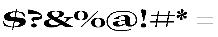 GTCanon LExpandedBold 2 Font OTHER CHARS