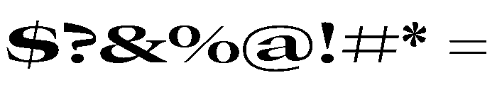 GTCanon LExpandedBold Font OTHER CHARS
