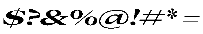 GTCanon LExpandedBoldItalic 2 Font OTHER CHARS