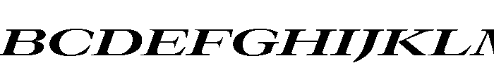 GTCanon LExpandedBoldItalic 2 Font UPPERCASE