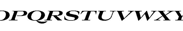 GTCanon LExpandedBoldItalic 2 Font UPPERCASE