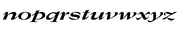 GTCanon LExpandedBoldItalic 2 Font LOWERCASE