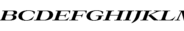 GTCanon LExpandedBoldItalic Font UPPERCASE