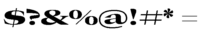 GTCanon LExpandedHeavy 2 Font OTHER CHARS