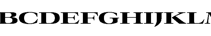 GTCanon LExpandedHeavy Font UPPERCASE