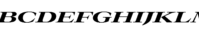 GTCanon LExpandedHeavyItalic Font UPPERCASE