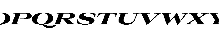 GTCanon LExpandedHeavyItalic Font UPPERCASE