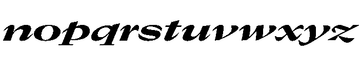 GTCanon LExpandedHeavyItalic Font LOWERCASE