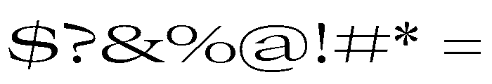 GTCanon LExpandedLight 2 Font OTHER CHARS