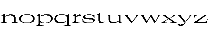 GTCanon LExpandedLight 2 Font LOWERCASE