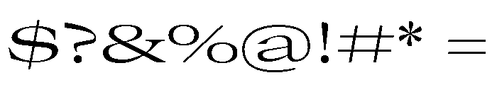 GTCanon LExpandedLight Font OTHER CHARS
