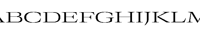 GTCanon LExpandedLight Font UPPERCASE